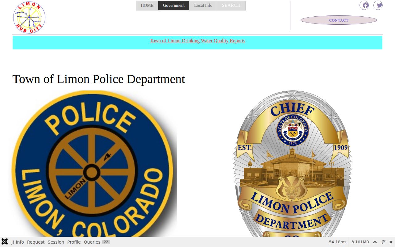 Limon Police Department official arrest records source in Lincoln County